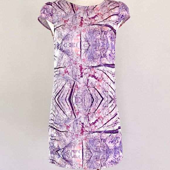 Dotti Dresses & Skirts - Cute DOTTI retro vintage style silky stretch Shift Dress with cap sleeves SIZE 8